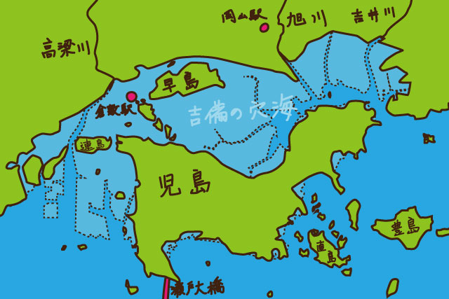江戸初期まであった幻の島「児島」を求めてドローン飛ばす :: デイリーポータルZ
