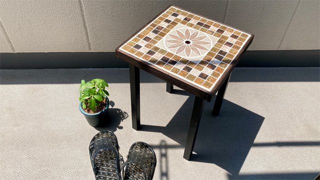 ティファニーブルー DIY タイルテーブル 타일 タイル屋さんのタイル